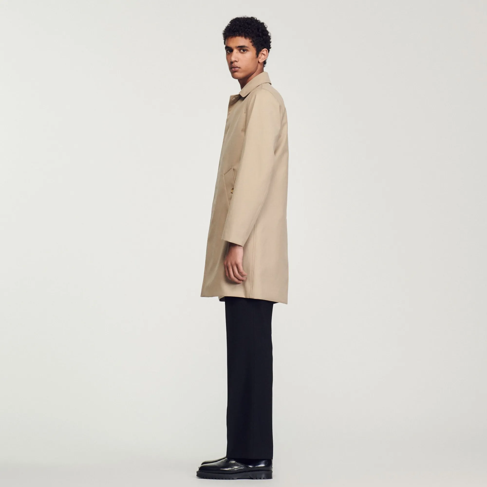 Homem Sandro Paris Capa De Chuva Reta