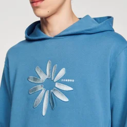 Homem Sandro Paris Capuz De Algodao Com Flor