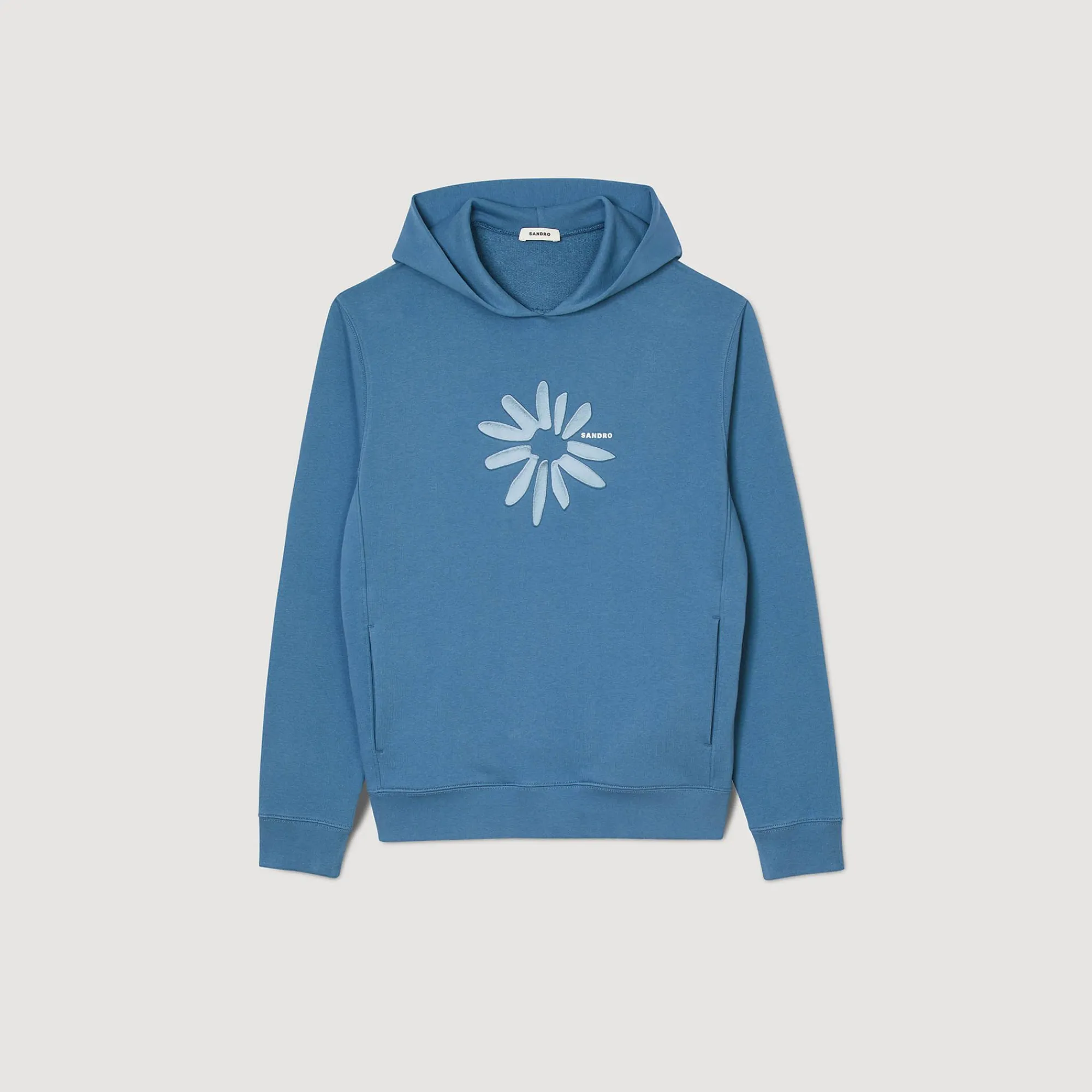 Homem Sandro Paris Capuz De Algodao Com Flor