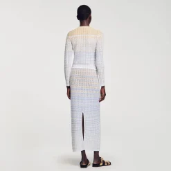 Mulheres Sandro Paris Cardiga De Malha Degrade