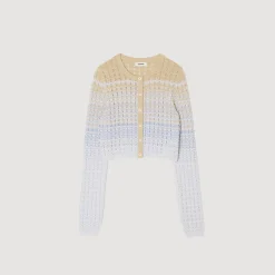 Mulheres Sandro Paris Cardiga De Malha Degrade