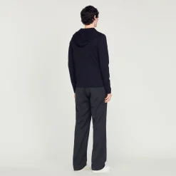 Homem Sandro Paris Cardigan Com Capuz E Ziper