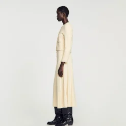 Mulheres Sandro Paris Cardigan Embelezado Com Pedra