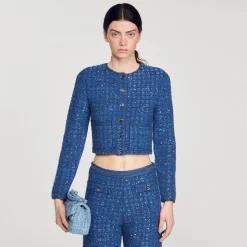 Mulheres Sandro Paris Casaco Curto