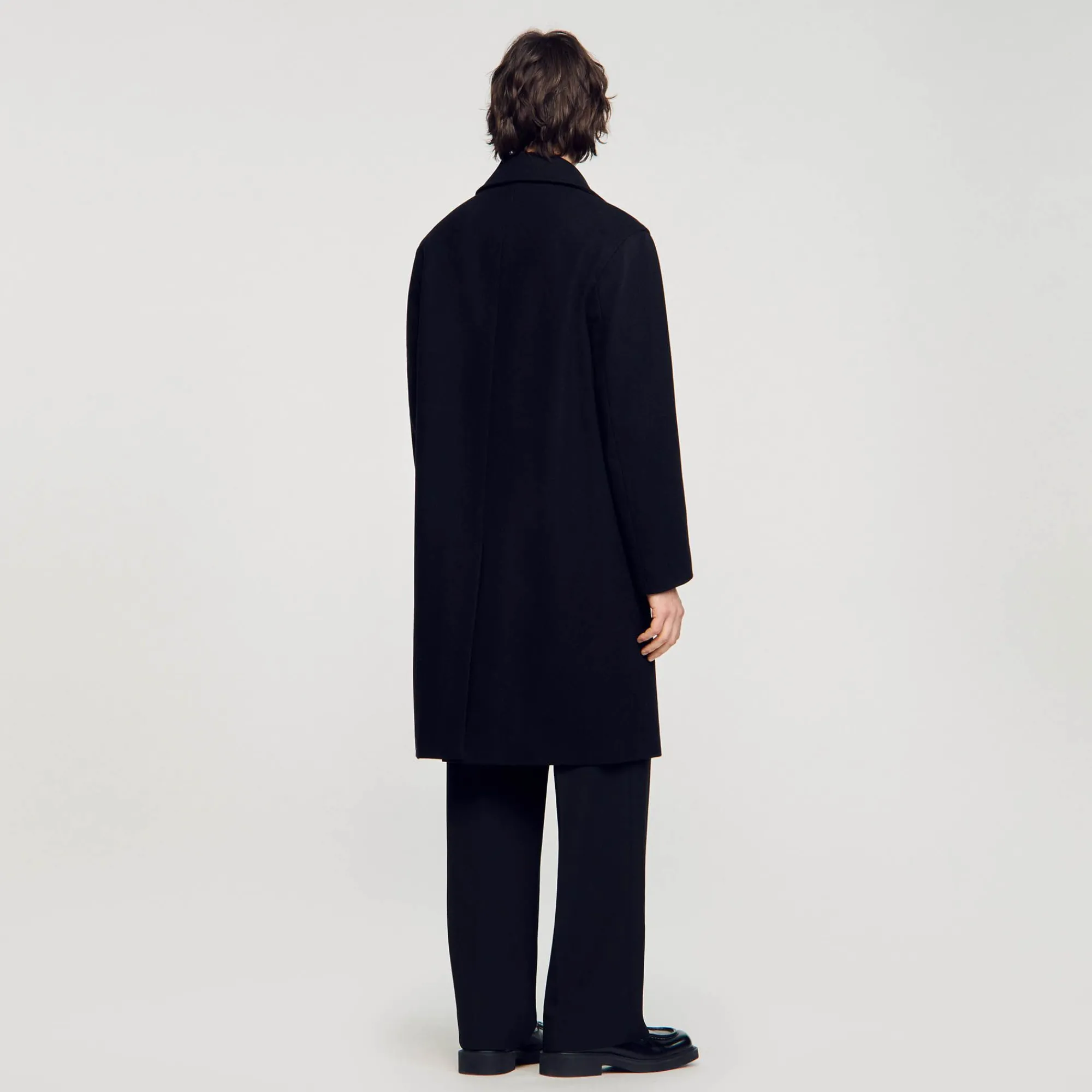 Homem Sandro Paris Casaco De Pano De La