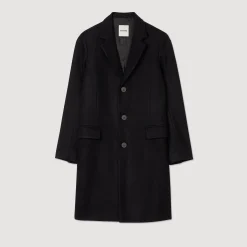 Homem Sandro Paris Casaco De Pano De La