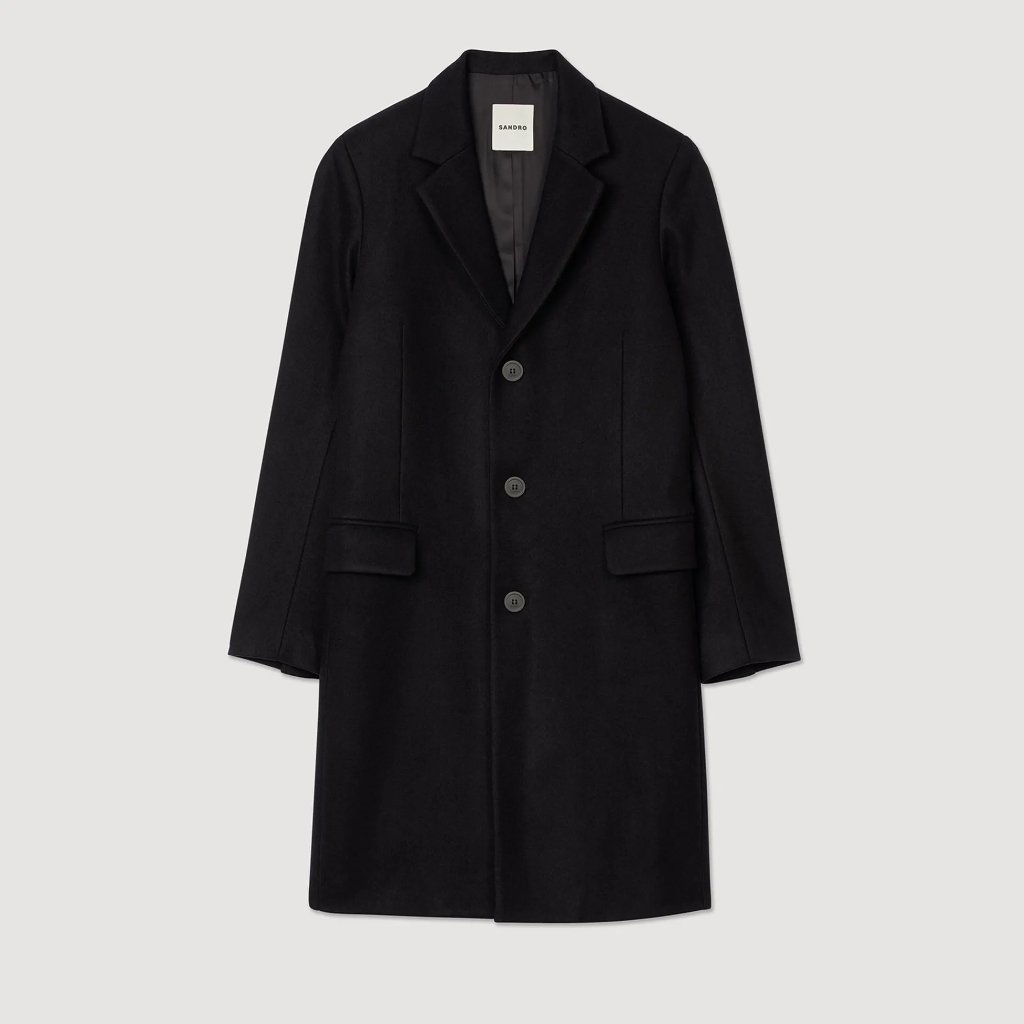 Homem Sandro Paris Casaco De Pano De La