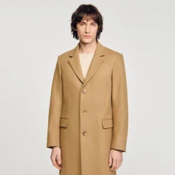 Homem Sandro Paris Casaco De Pano De La