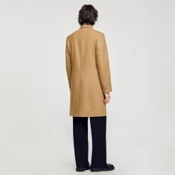 Homem Sandro Paris Casaco De Pano De La