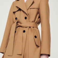 Mulheres Sandro Paris Casaco Longo