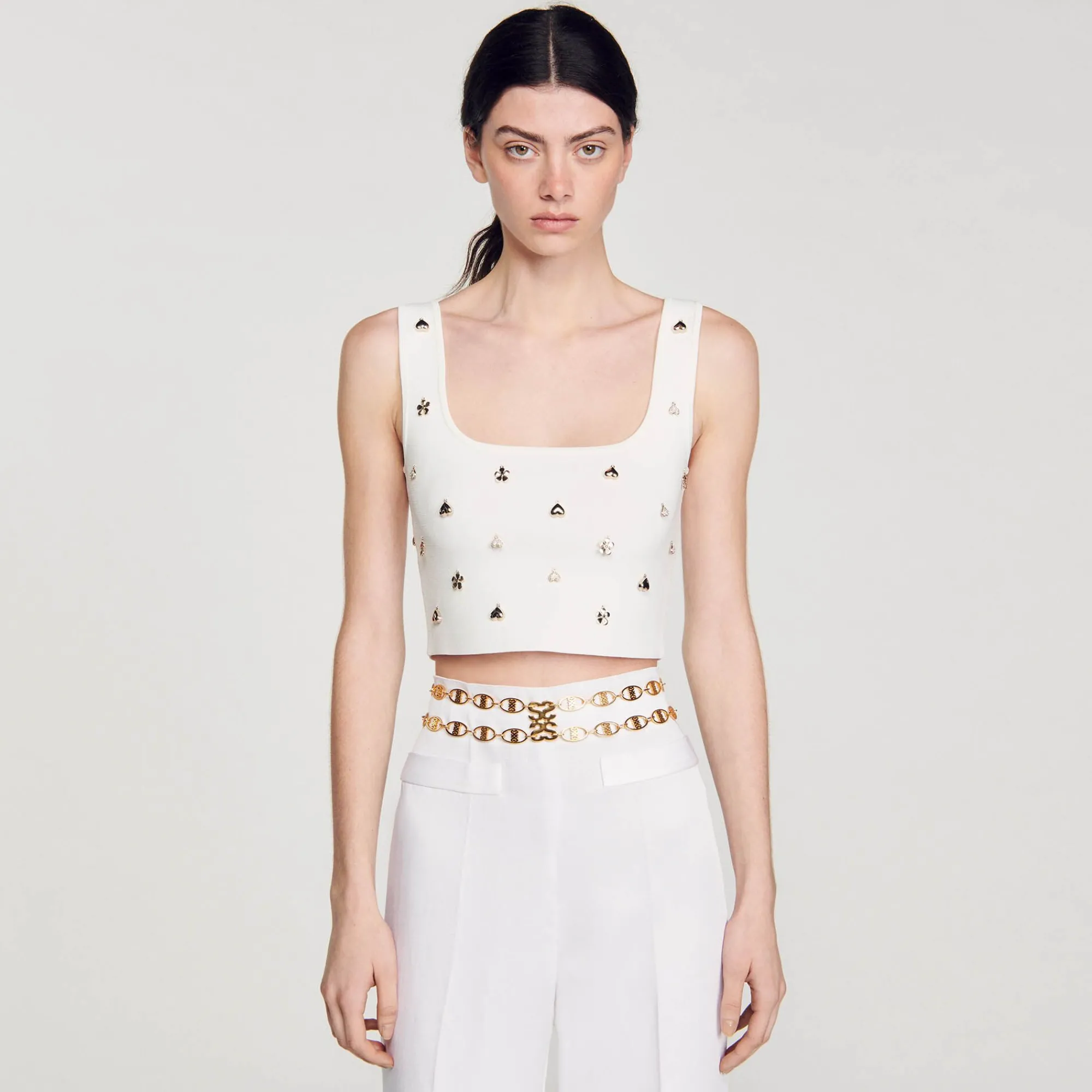 Mulheres Sandro Paris Cinto Joia Com Corrente Dupla