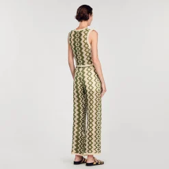 Mulheres Sandro Paris Colete De Croche