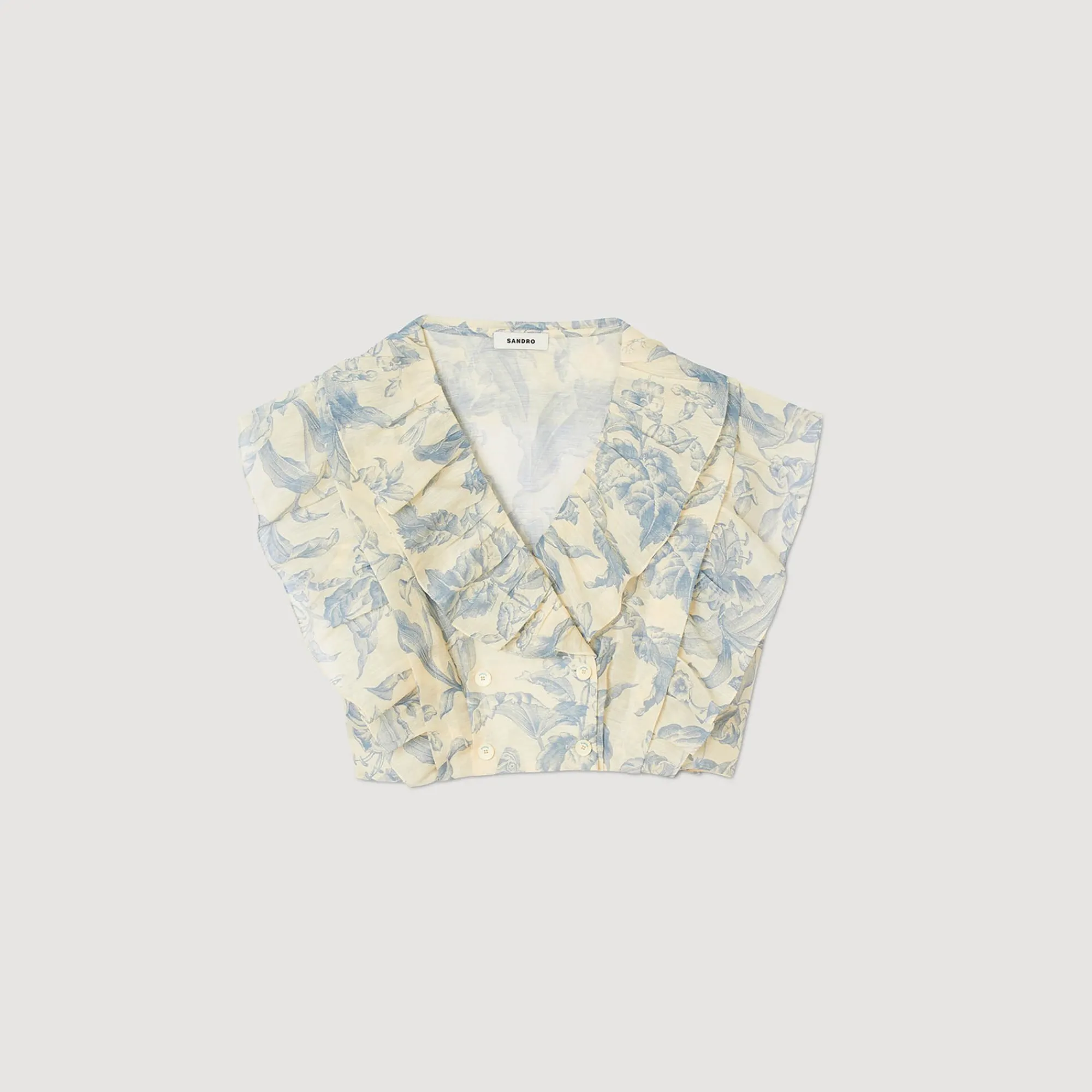 Mulheres Sandro Paris Cubra Com Flores E Babados