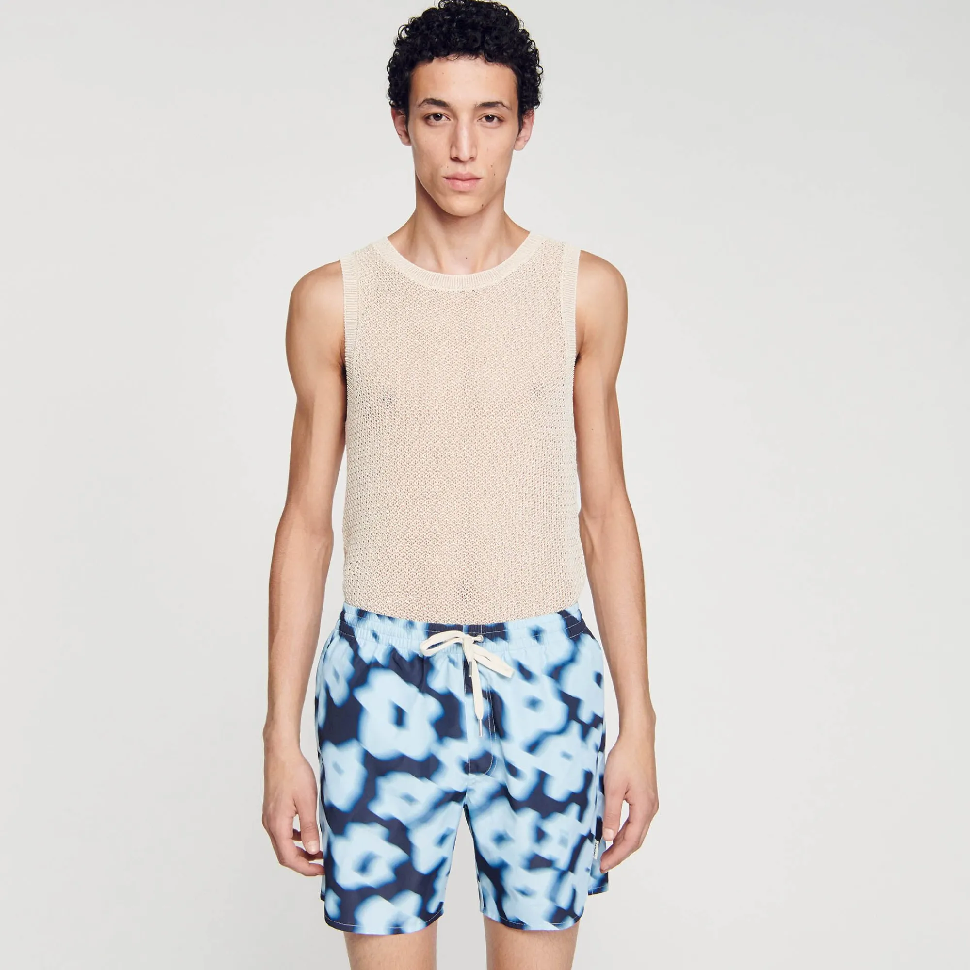 Homem Sandro Paris Fato De Banho Com Estampa Floral