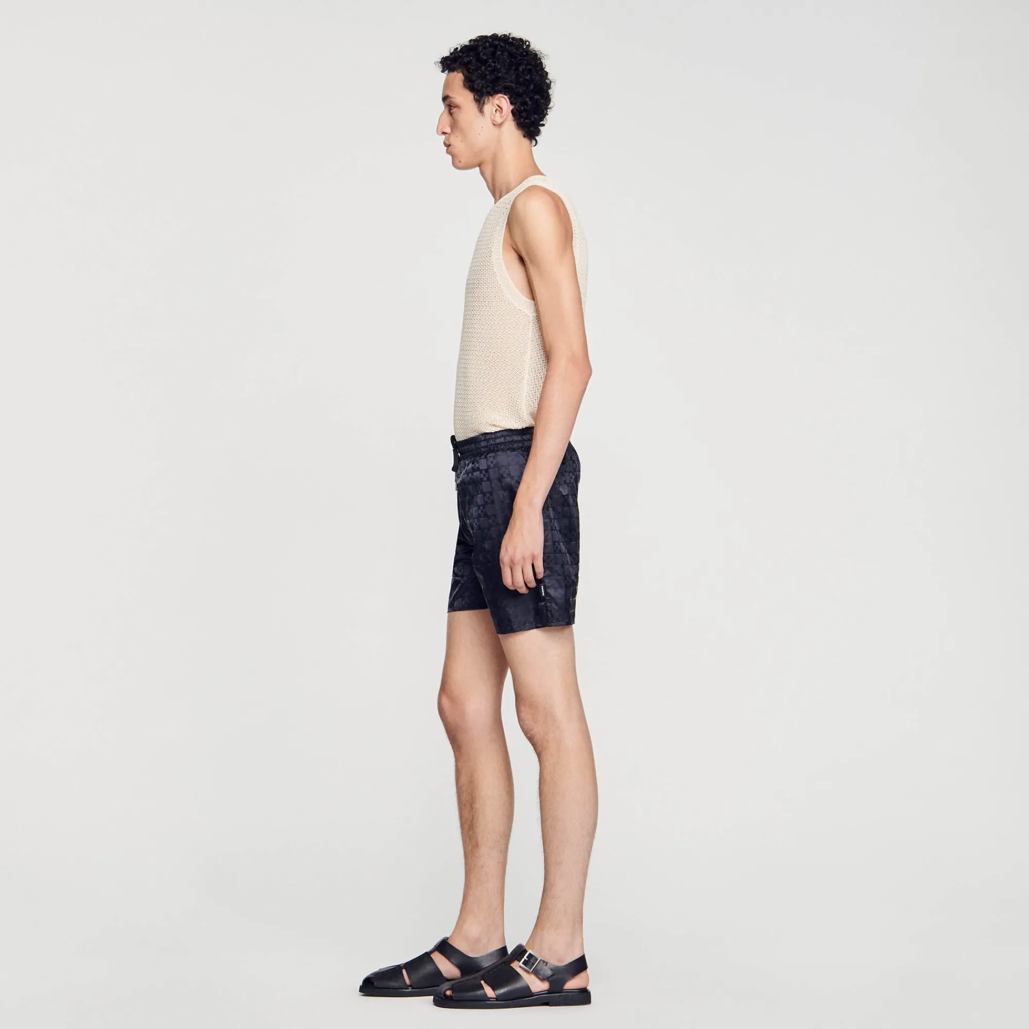 Homem Sandro Paris Fato De Banho Quadrado