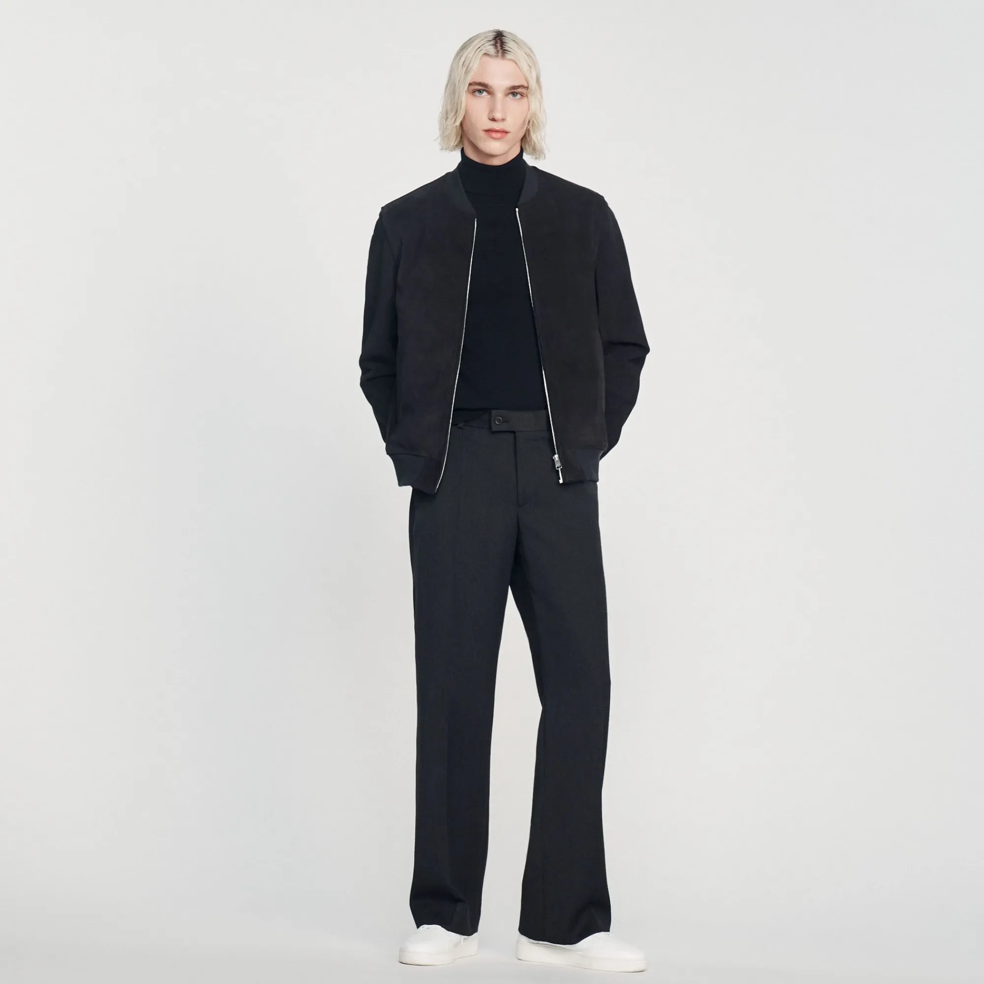 Homem Sandro Paris Jaqueta De Camurca