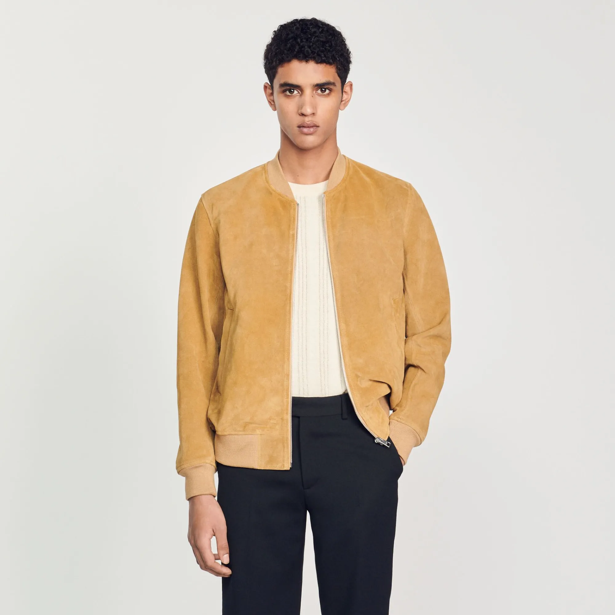 Homem Sandro Paris Jaqueta De Camurca