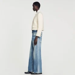 Mulheres Sandro Paris Jaqueta De Sarja