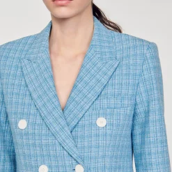 Mulheres Sandro Paris Jaqueta De Tweed Sob Medida