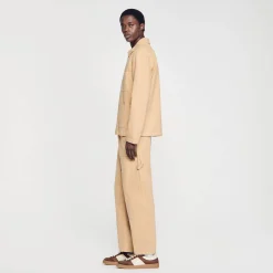 Homem Sandro Paris Jaqueta Jeans De Trabalhador