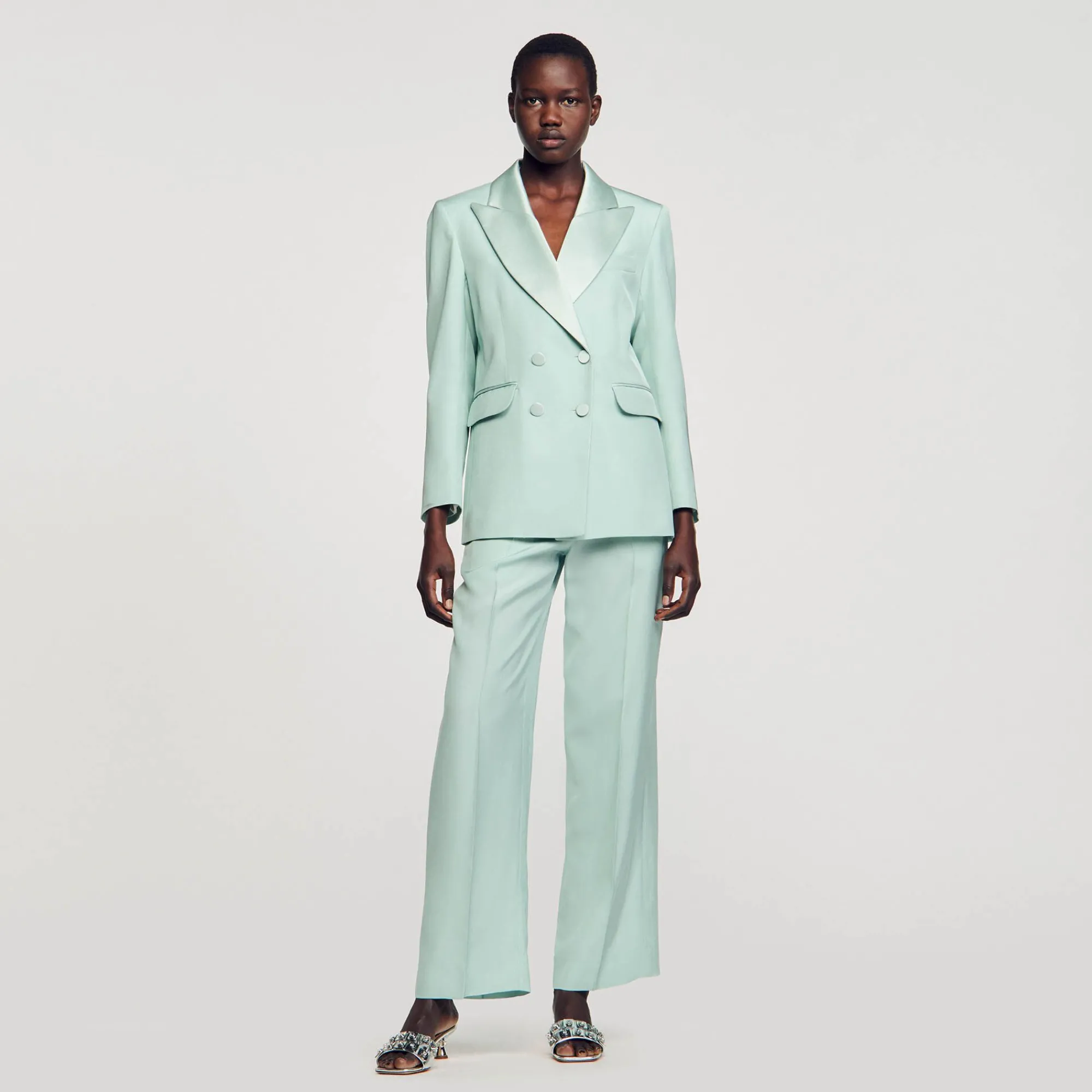 Mulheres Sandro Paris Jaqueta Sob Medida