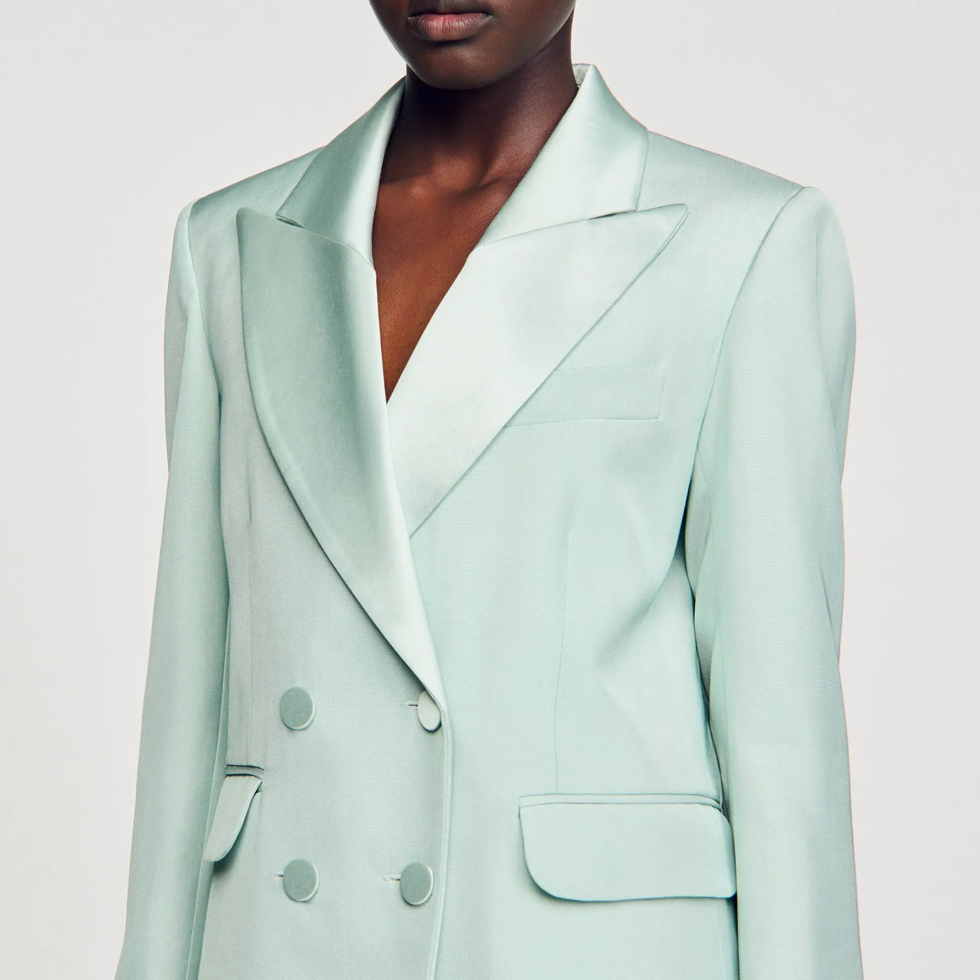 Mulheres Sandro Paris Jaqueta Sob Medida