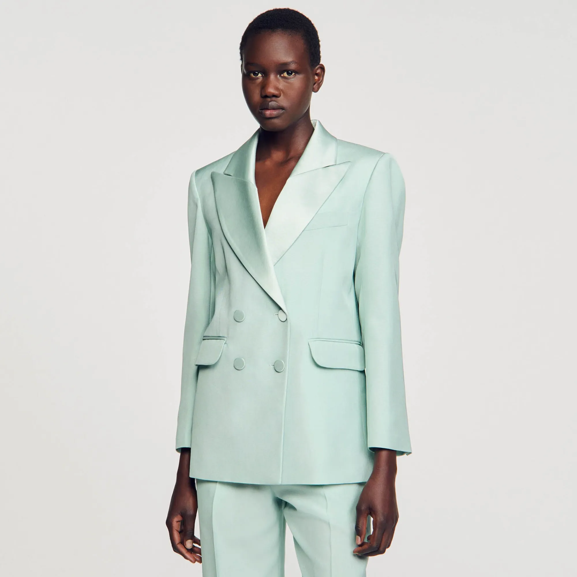 Mulheres Sandro Paris Jaqueta Sob Medida