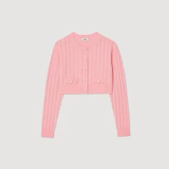 Mulheres Sandro Paris Jaqueta Tricotada