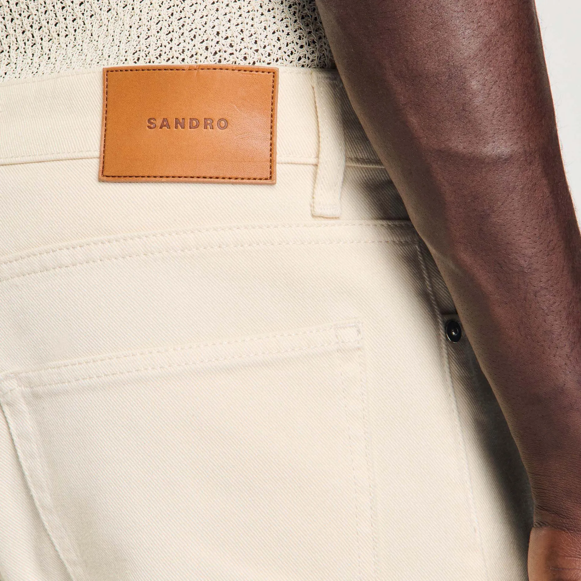 Homem Sandro Paris Jeans De Algodao