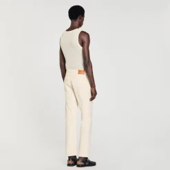 Homem Sandro Paris Jeans De Algodao