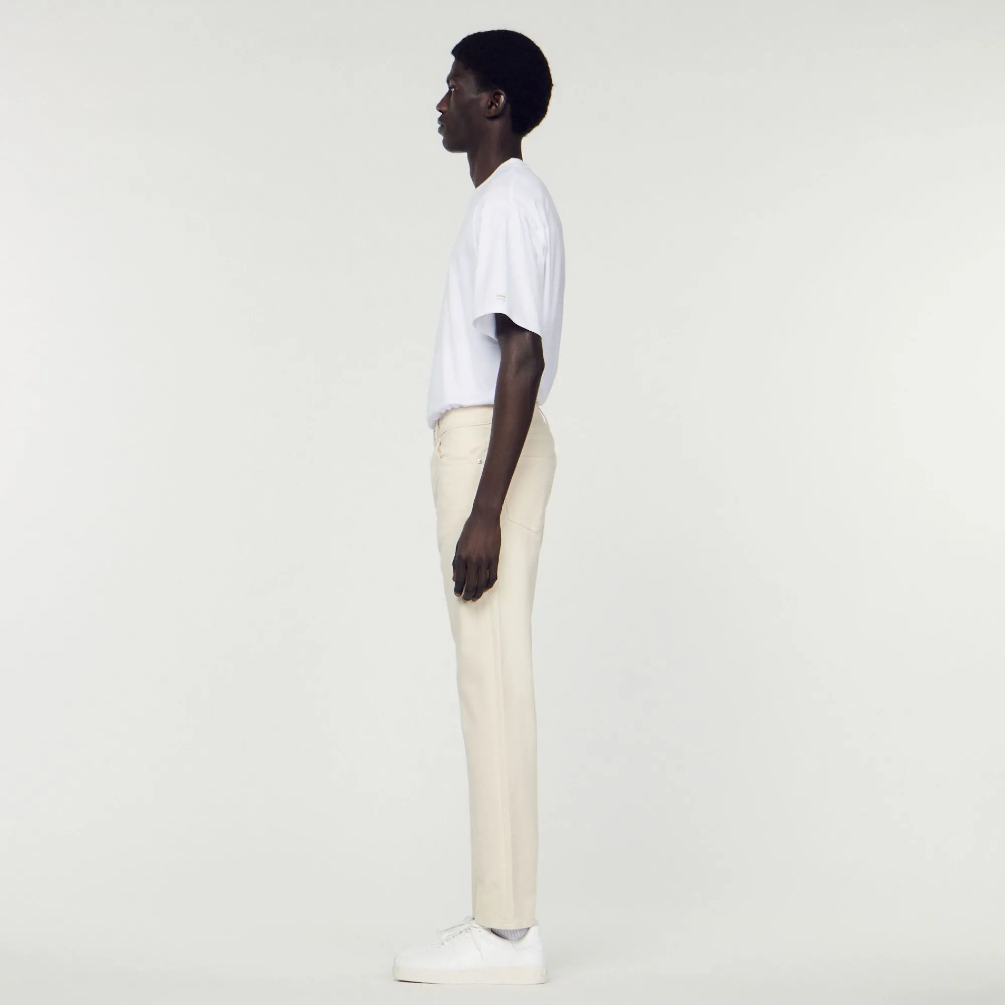 Homem Sandro Paris Jeans De Algodao