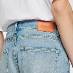 Homem Sandro Paris Jeans Desbotados