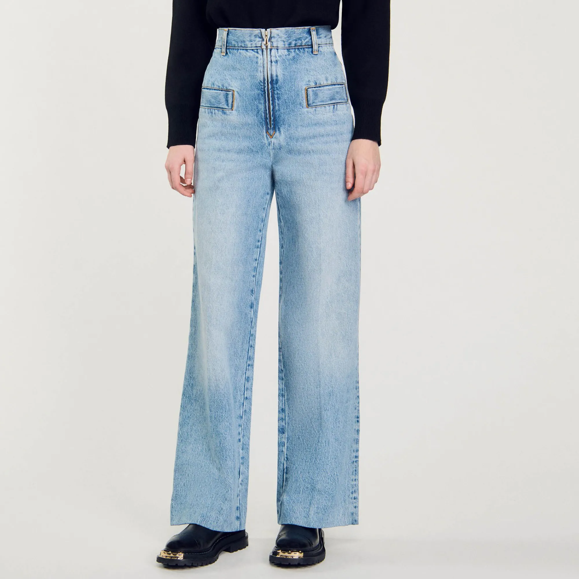 Mulheres Sandro Paris Jeans Largos