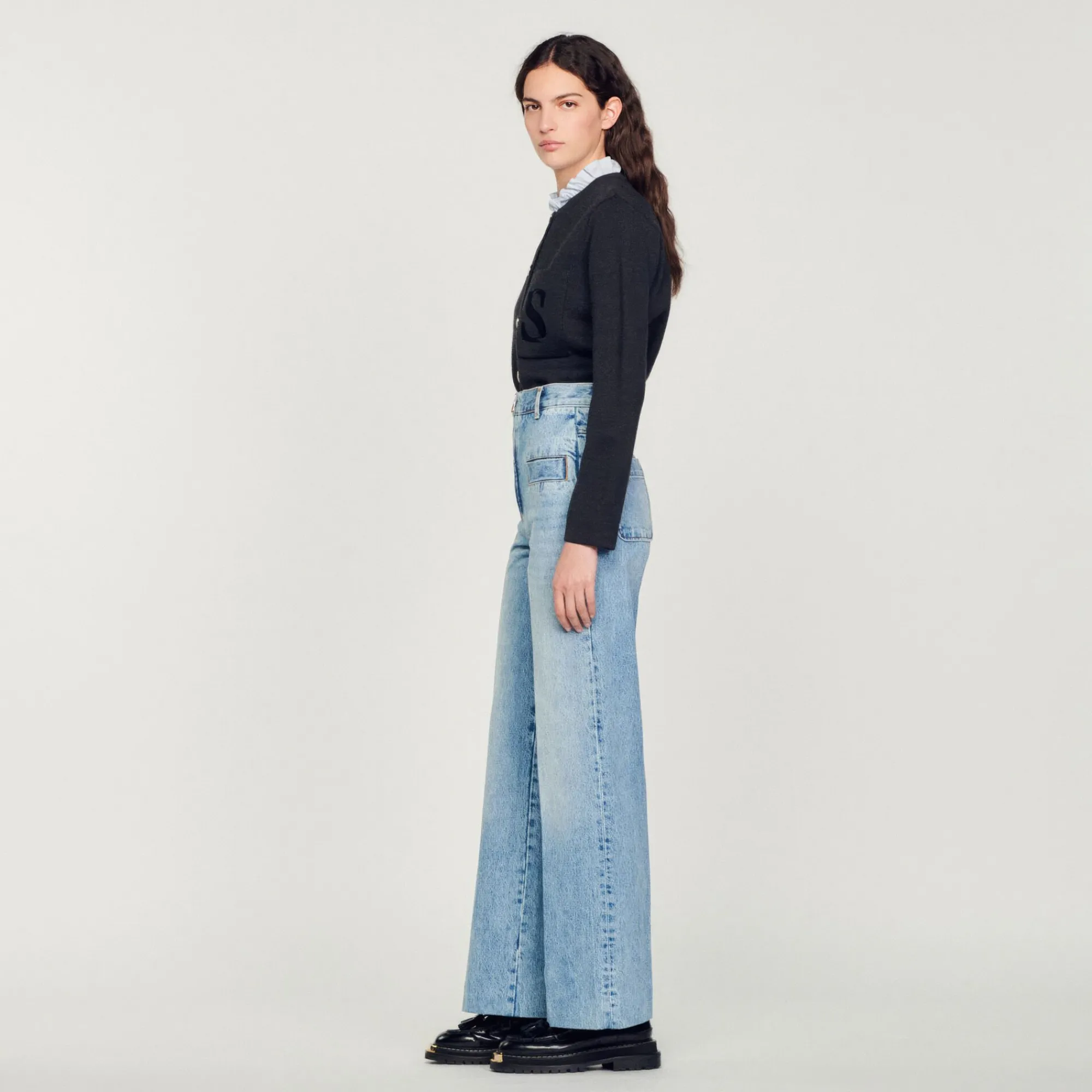 Mulheres Sandro Paris Jeans Largos