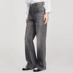 Mulheres Sandro Paris Jeans Queimados Desbotados