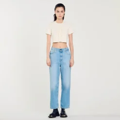 Mulheres Sandro Paris Jeans Retos De Cintura Baixa