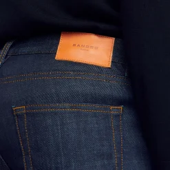 Homem Sandro Paris Jeans Skinny Com Lavagem Sem Agua