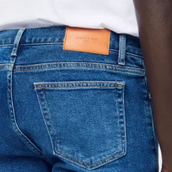 Homem Sandro Paris Jeans Slim Com Lavagem Sem Agua