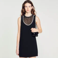 Mulheres Sandro Paris Mini Bolsa Yza Com Lantejoulas