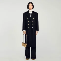 Mulheres Sandro Paris Mini Bolsa Yza De Couro Metalizado