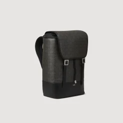 Homem Sandro Paris Mochila De Tecido Impermeavel Com Cruz Quadrada