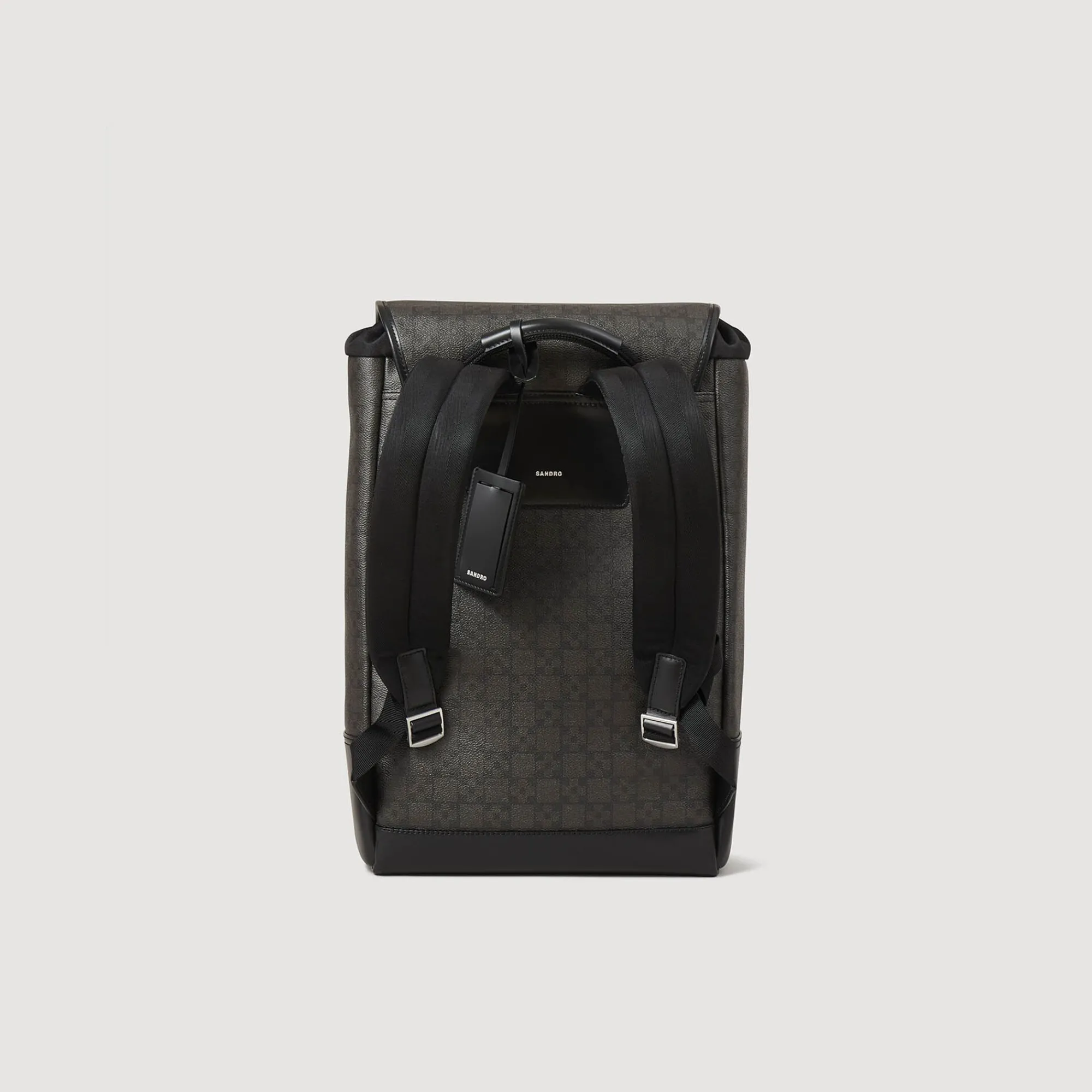 Homem Sandro Paris Mochila De Tecido Impermeavel Com Cruz Quadrada