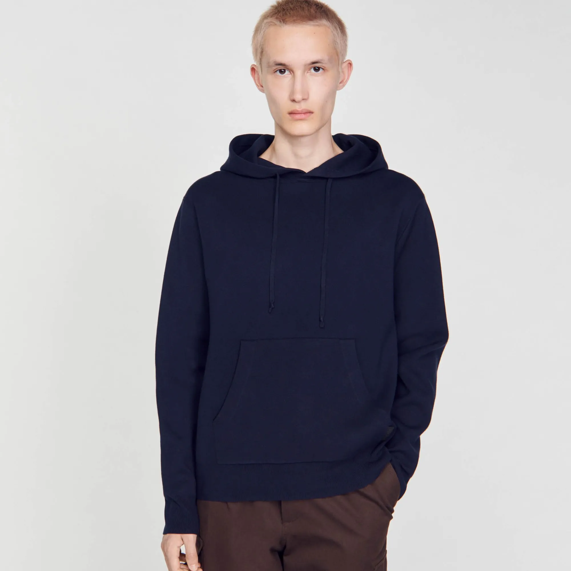 Homem Sandro Paris Moletom Com Capuz De Malha