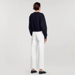 Mulheres Sandro Paris Moletom Com Coracoes Brilhantes