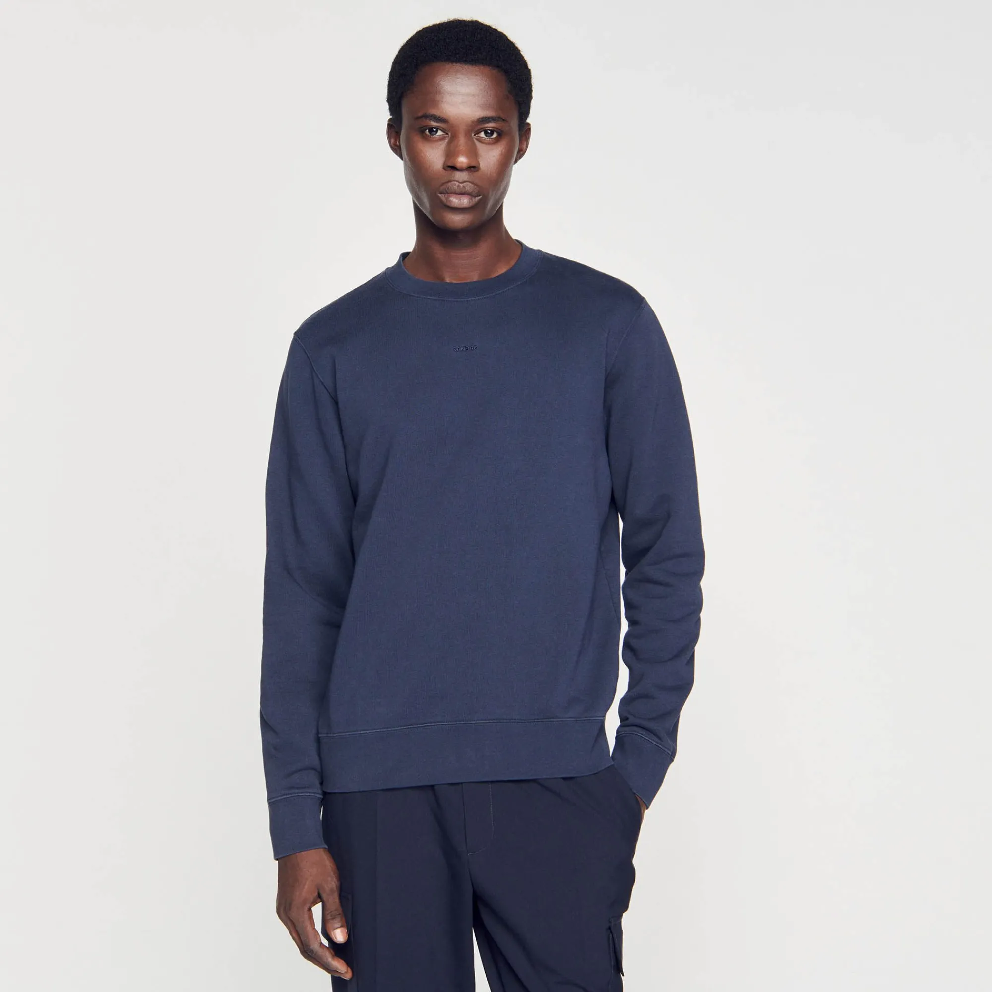 Homem Sandro Paris Moletom De La Com Bordado