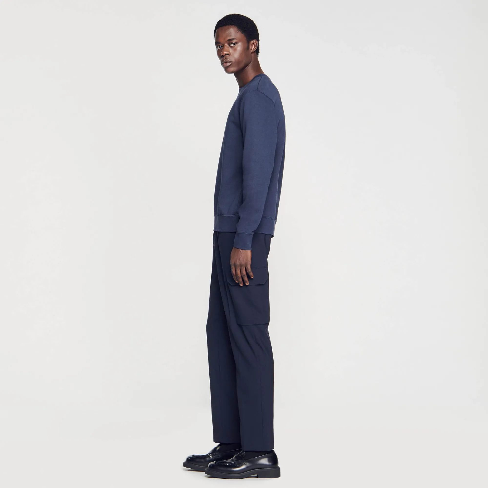 Homem Sandro Paris Moletom De La Com Bordado