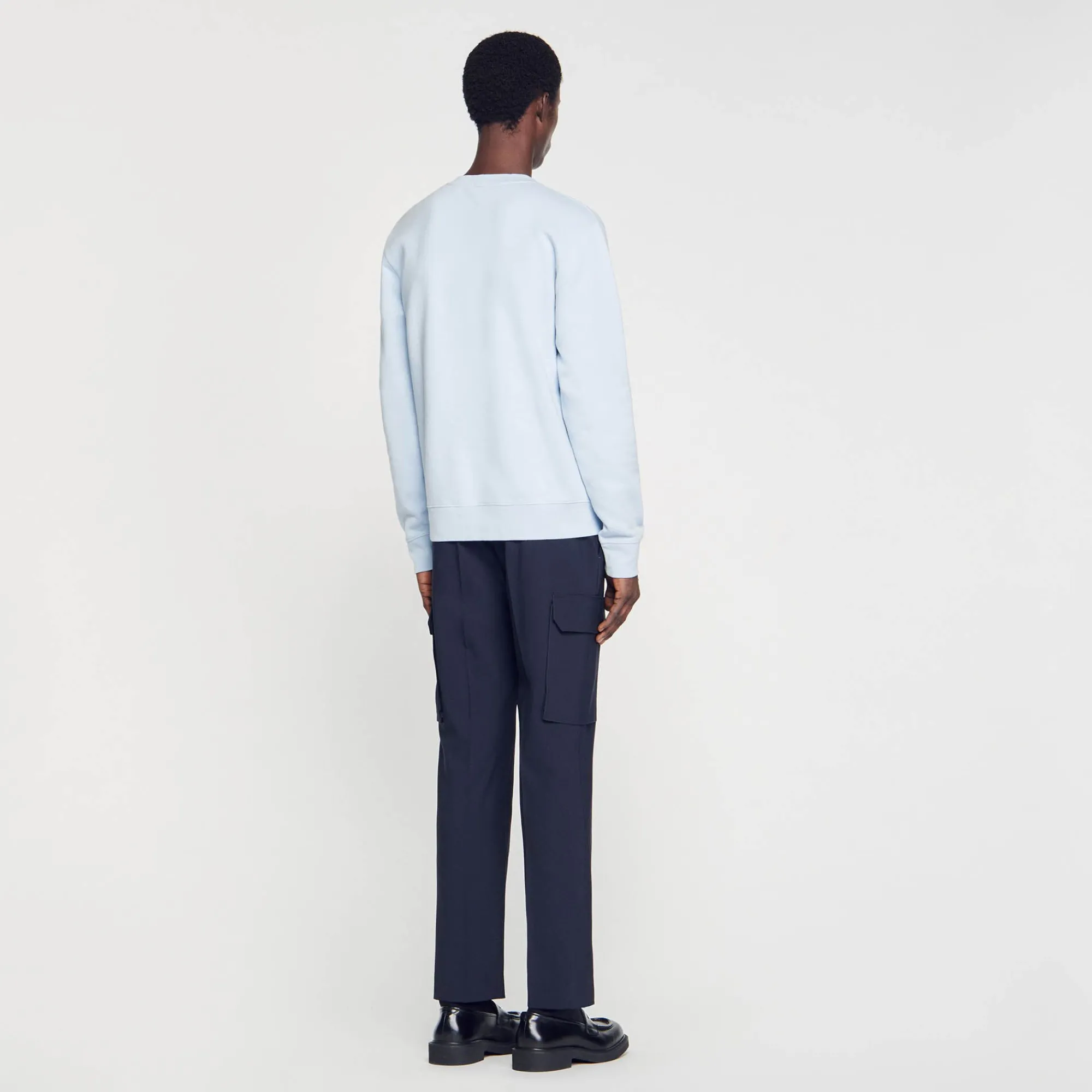 Homem Sandro Paris Moletom De La Com Bordado