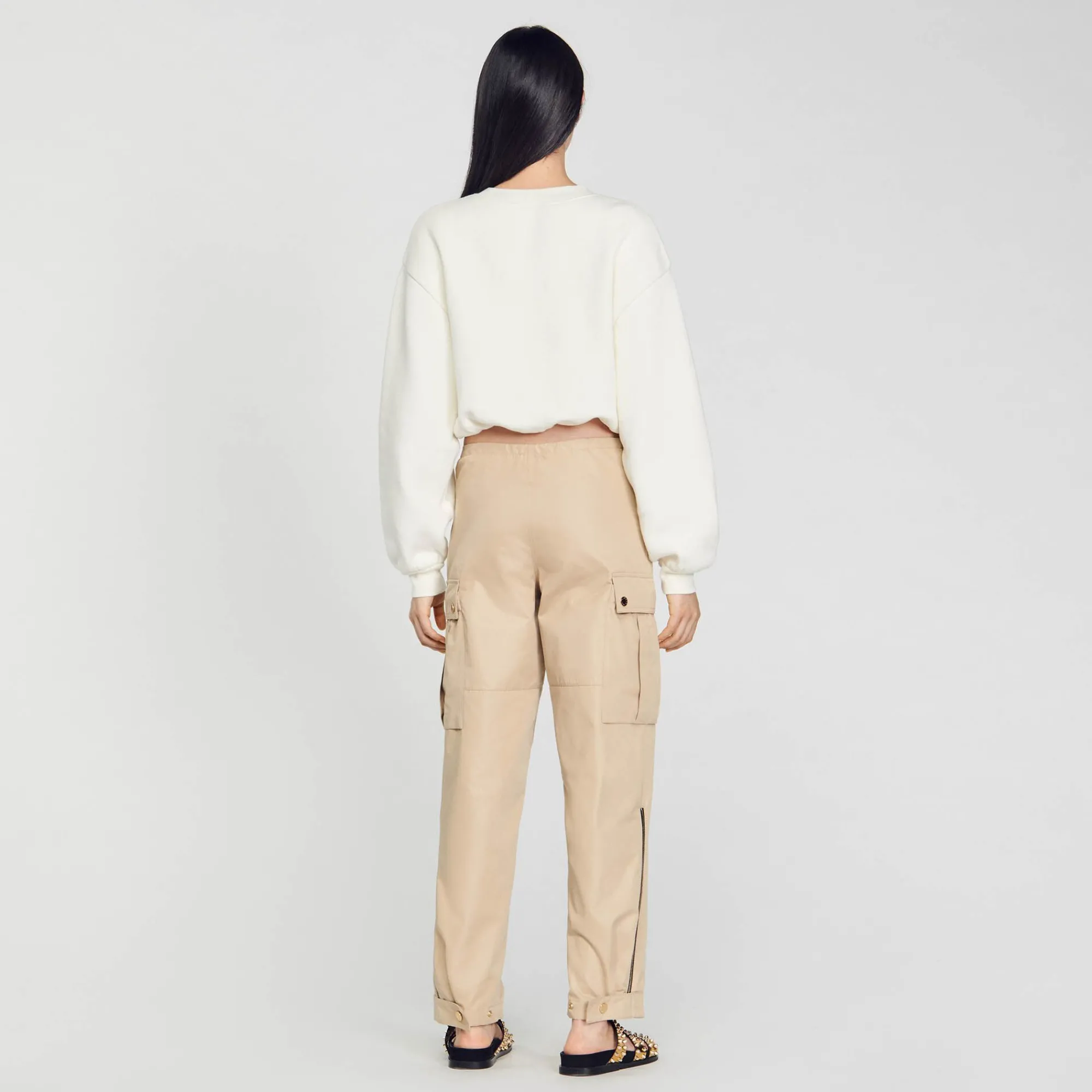 Mulheres Sandro Paris Moletom Recortado