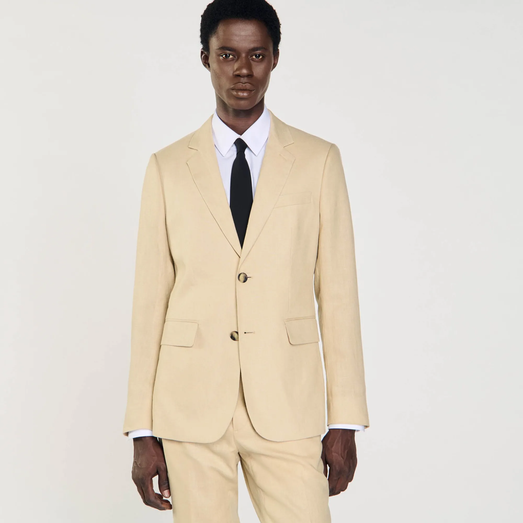 Homem Sandro Paris Paleto De Linho