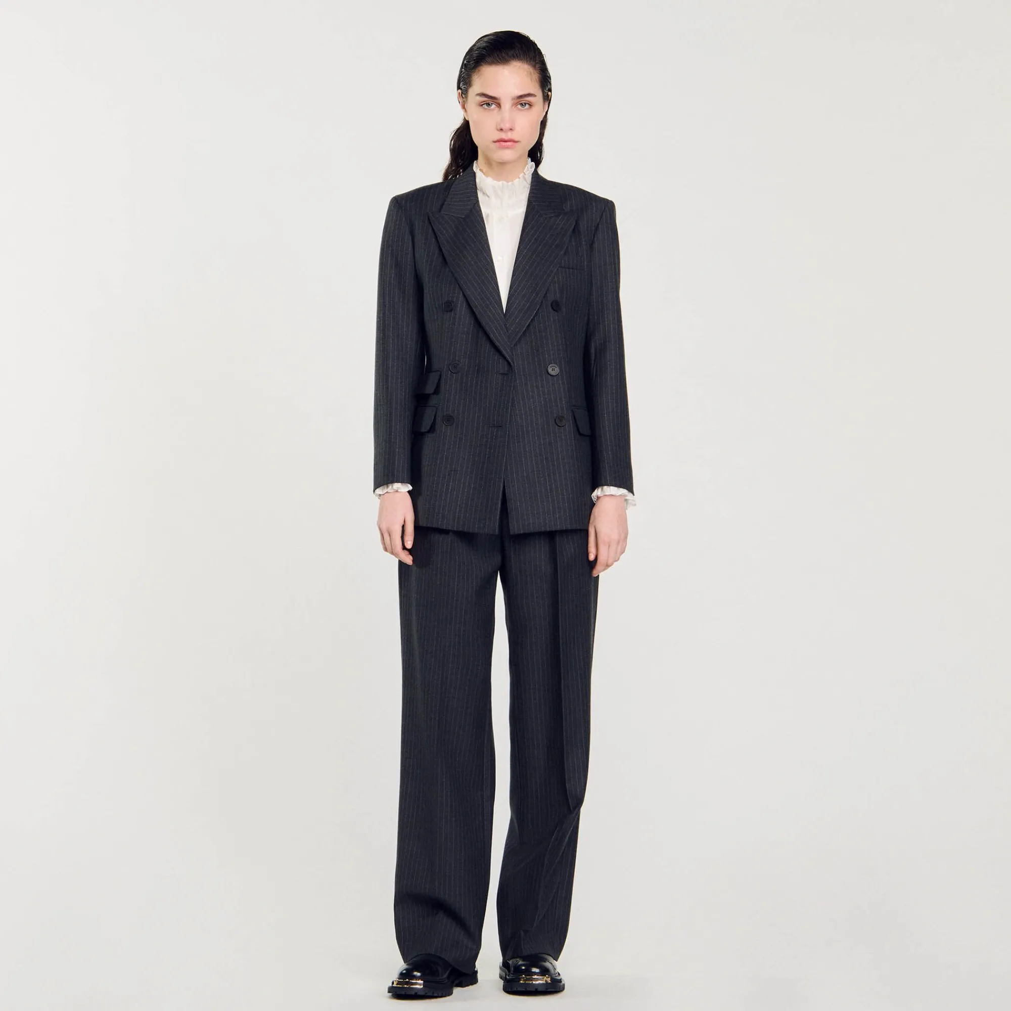 Mulheres Sandro Paris Paleto Listrado